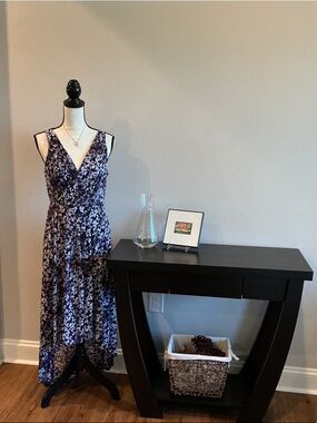 Simply Vera Vera Wang Purple Floral High-Low Dress